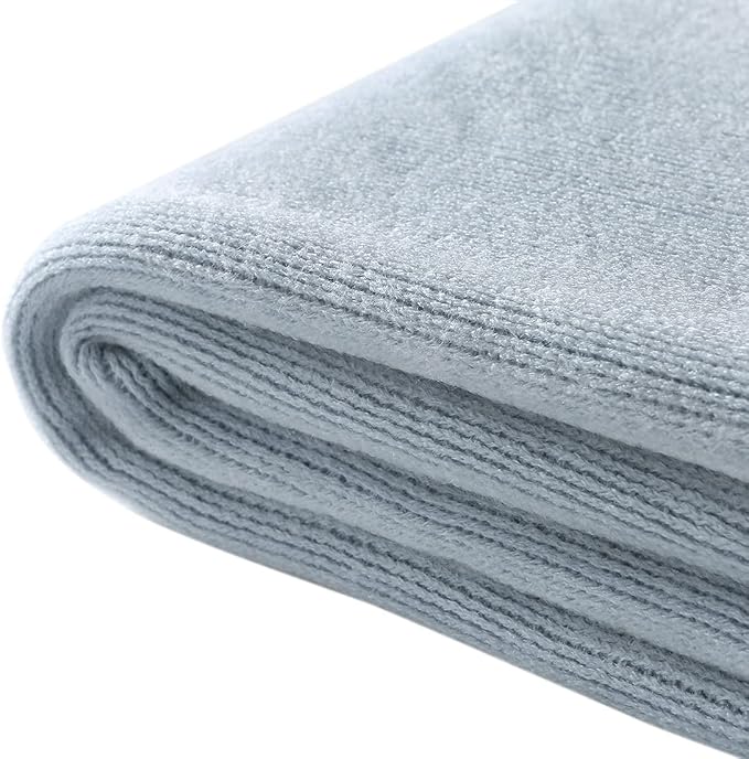 Homiest Pale Blue Knitted Throw Blanket with Fringe, 50x60 Inch | Pure Acrylic, Lightweight & Breathable, All-Season Use, Machine Washable, Wrinkle & Fade Resistant, for Couch Sofa And Bed