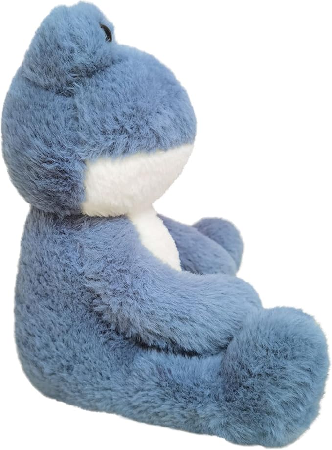 Frog Stuffed Animal, Navy Blue Frog Plush Toy, Soft Cuddly Plushie Hugger Toy for Boys Girls, Gifts for Kids or Girlfriend, 8.5 Inches