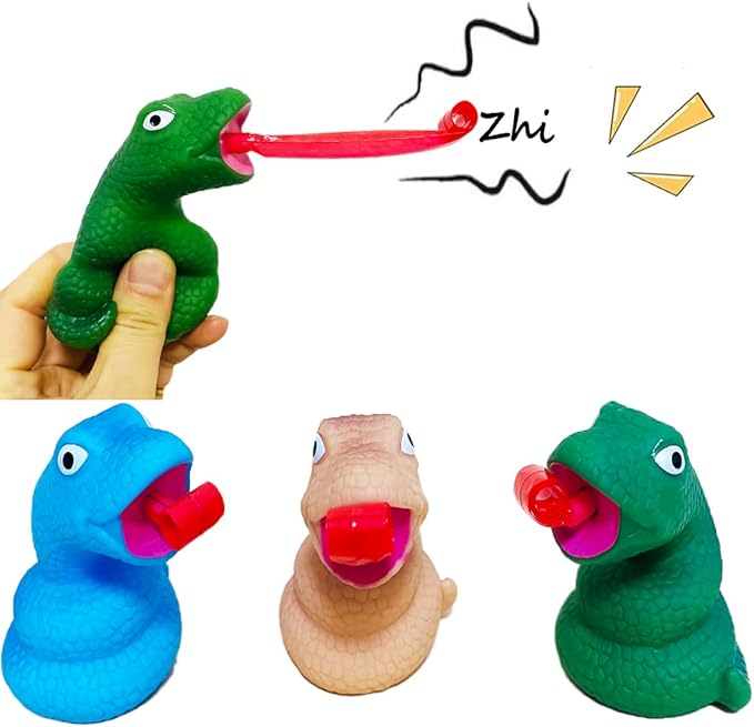 LBKKC Snake Stress Toys with Tongue Sticking Out, Creative Party Favor, Novelty Relief Squeeze Toys Funny Gags Gifts for Kids Adults,Sensory Toy