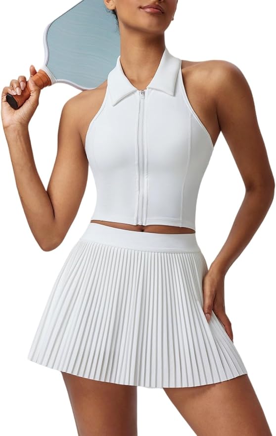 AFZ Pleated Tennis Outfits Woman Polo Athletic Dresses Golf Clothes Athleisure Sets with Shorts