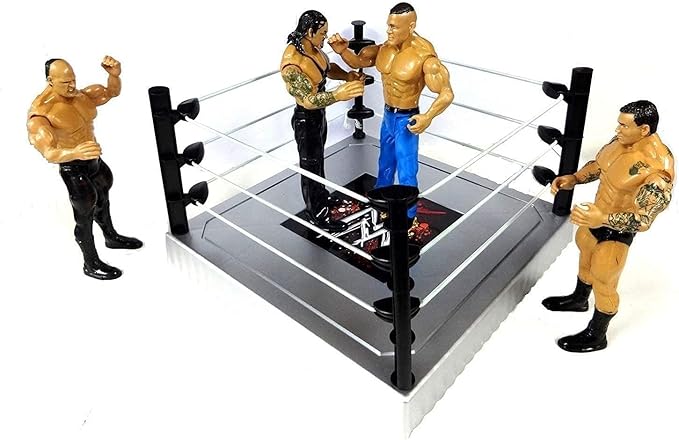 GR Flexforce 4 Wrestling Action Figures Models Wrestling Ring Ultimate Warrior Power (Multicolor)