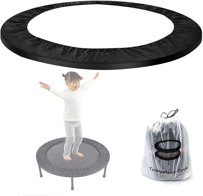 Mini Trampoline Spring Cover 36 Inch Small Trampoline Safety Pad for 6 Holes Round Trampoline Tear-Resistant Oxford Cloth Anti-Vibration Easy to Install Replacement, Multiple Color Options