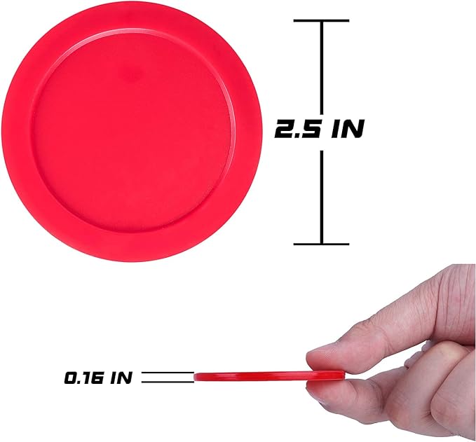 3.25 or 2.5 Inch Air Hockey Pucks - Professional, Durable Pucks for Large Tables - Compatible with Standard Pushers and Goals - Best Air Hockey Accessories for Fun and Entertainment by INSCOOL