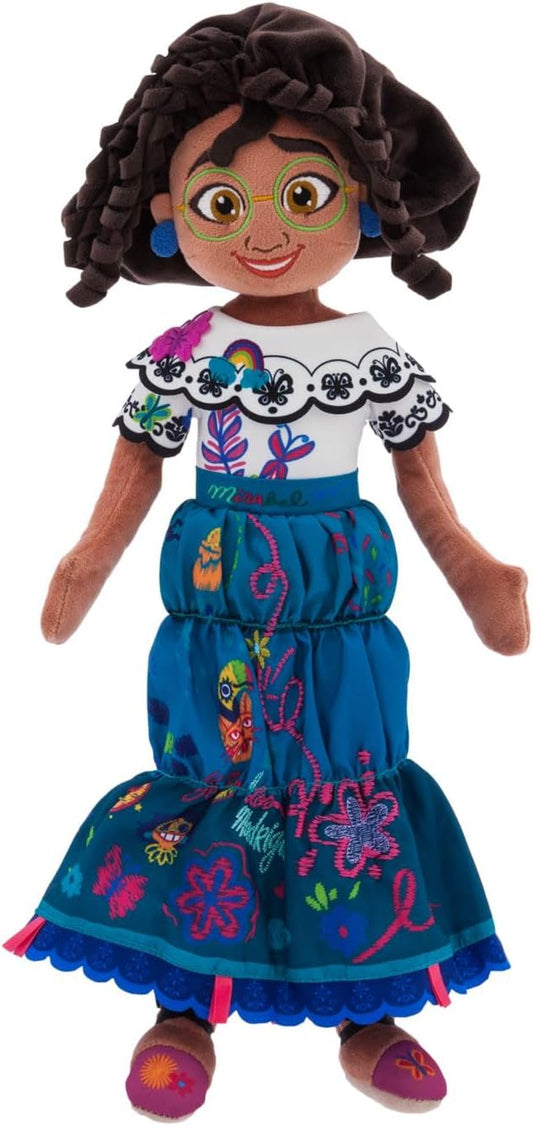 Disney Store Mirabel Plush Doll - Soft Plush with Embroidered Features & Glasses, Skirt with Embroidered Detailing Princess Toys, Encanto Toys