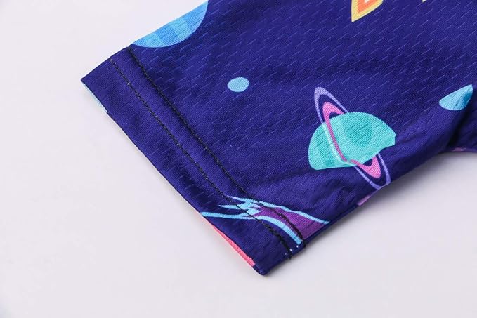 Hotlion Kids Cycling Jersey Set Short Sleeve Boys Mountain Bike Shirt Girls Cartoon Bicycle Tops Childs for Riding Biking