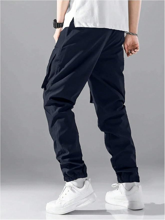 GORGLITTER Boy's Cargo Pants Casual 2 Piece Elastic Waist Hiking Going Out Khaki Pants Joggers with Pockets Clothes
