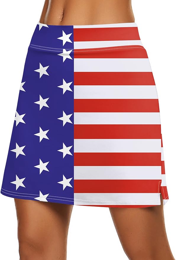 Ekouaer Women's Active Performance Skort Lightweight Skirt for Golf Tennis | Built-in Shorts, A Line, High Waisted, Tummy Control, Pickleball, Running, Workout, Sports, Skorts for Woman
