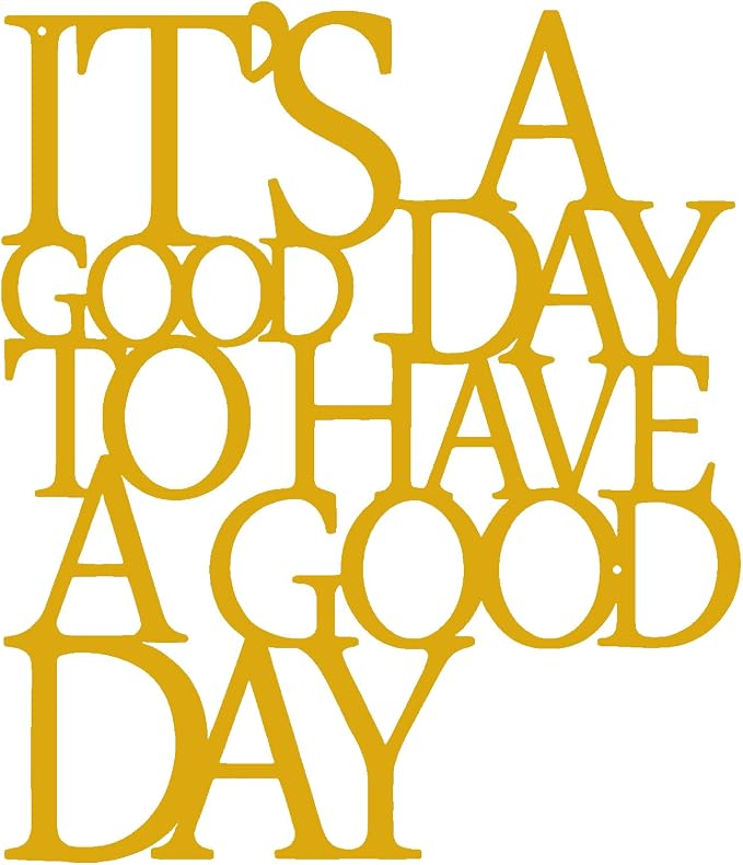 Benziso Motivational Metal Wall Art Inspirational Wall Decor Positive Quotes Wall Decor for Office Living Room Encouragement Gifts (Gold)