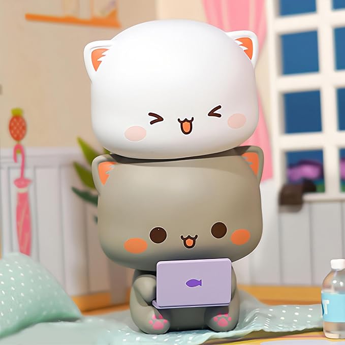 BEEMAI Mitao Cat Love is Like A Peach Series 1PC Blind Box Random Design Cute Figures Collectible Toys Birthday Gifts
