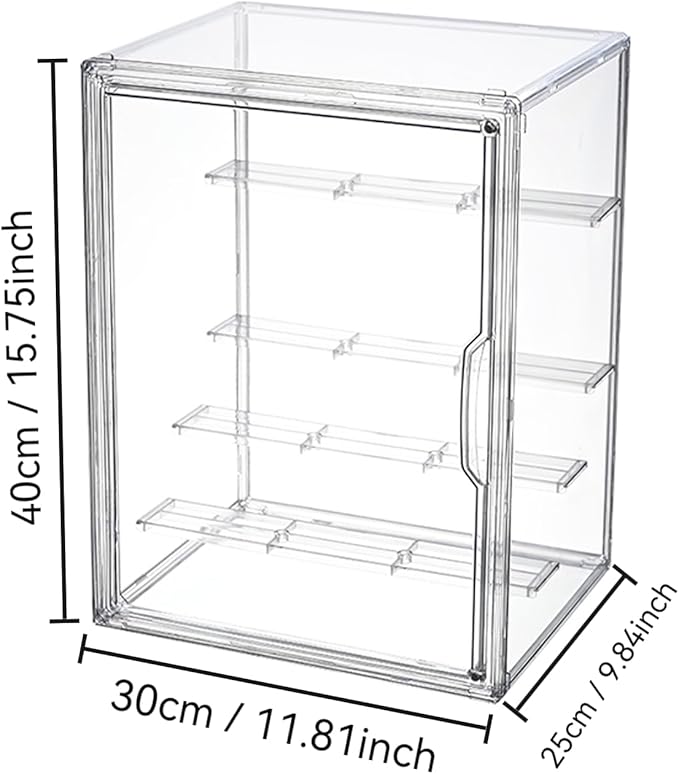 Extra Large 5 Tiers Clear Display Case for Figures, Acrylic Storage Organizers Box with Magnetic Door, Acrylic Dustproof Showcase for Collectibles Action Figure