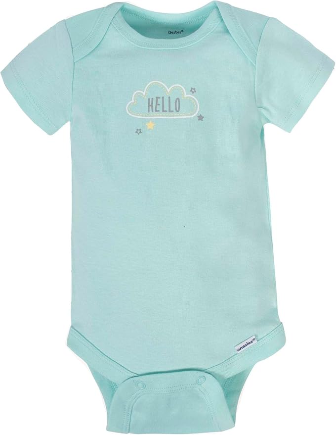 Gerber Unisex-Baby 8-pack Short Sleeve Onesies Bodysuits