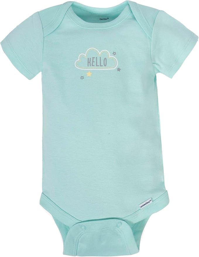 Gerber Unisex-Baby 8-pack Short Sleeve Onesies Bodysuits