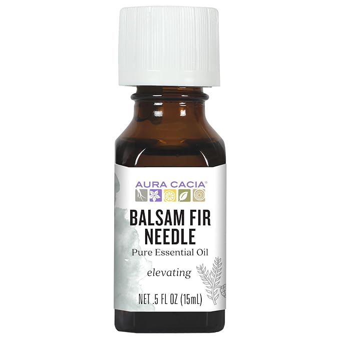 Aura Cacia Balsam Fir Needle Essential Oil | GC/MS Tested for Purity | 15ml (0.5 fl. oz.)