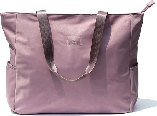 ESVAN LARGE BEACH BAG Water Resistant Lightweight 20 inch Women Oversize Tote Bag for Gym Beach Travel Pool Yoga Nurse