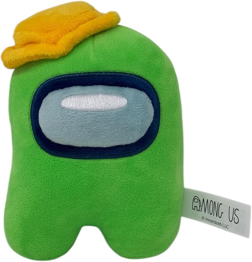 Just Toys Among US 6″ Plush – Green w/Butter | Officially Licensed Crewmate Toy | Soft & Collectible Gaming Plushie