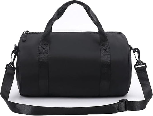 Ballet Dance Bag Mini Gym Bag Lightweight Small Duffle Bag 10L Cute Crossbody Bag for Yoga Swimming Sport (Black)
