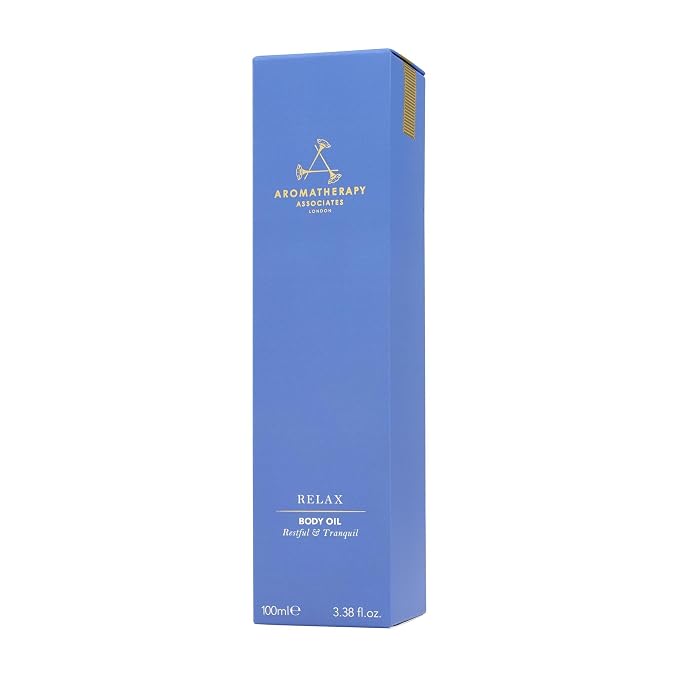 Aromatherapy Associates Relax Body Oil. Luxurious Blend of Oils for a Nourished Body. Made with Vetivert, Chamomile and Ylang Ylang Essential Oils (3.4 fl oz)