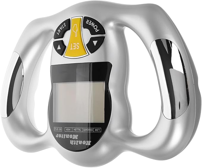 Baluue Handheld Body Fat Measurement Monitor with LCD Screen, Digital Bmi Analyzer Portable Body Fat Percentage Caliper and Exercise Tracking