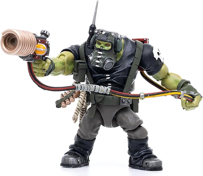 JOYTOY Warhammer 40K 1/18 Action Figures, Ork Kommandos Comms Boy Wagzuk Perfect for Collectors & Decor, Ideal Gift for Birthdays, Christmas, Character Figure - JT2979