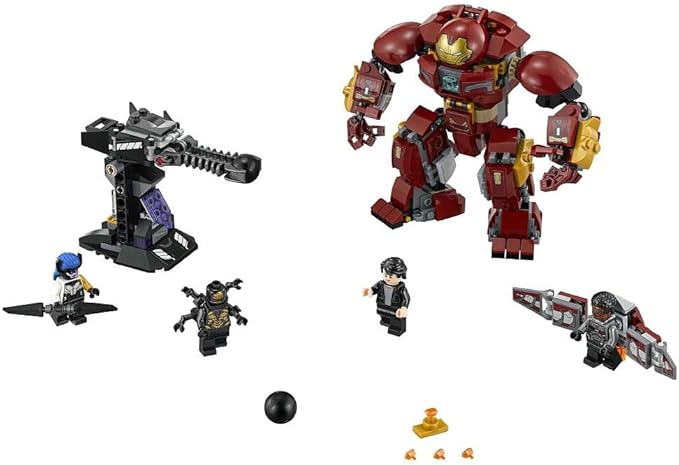 LEGO Marvel Super Heroes Avengers: Infinity War The Hulkbuster Smash-Up 76104 Building Kit features Proxima Midnight, Outrider, and Bruce Banner figures (375 Pieces)