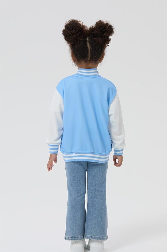 Disney Minnie Mickey Stitch Princess Frozen Marvel Jacket Lightweight Coat Button up Color Block Sweatshirt Sizes 2-14 Years