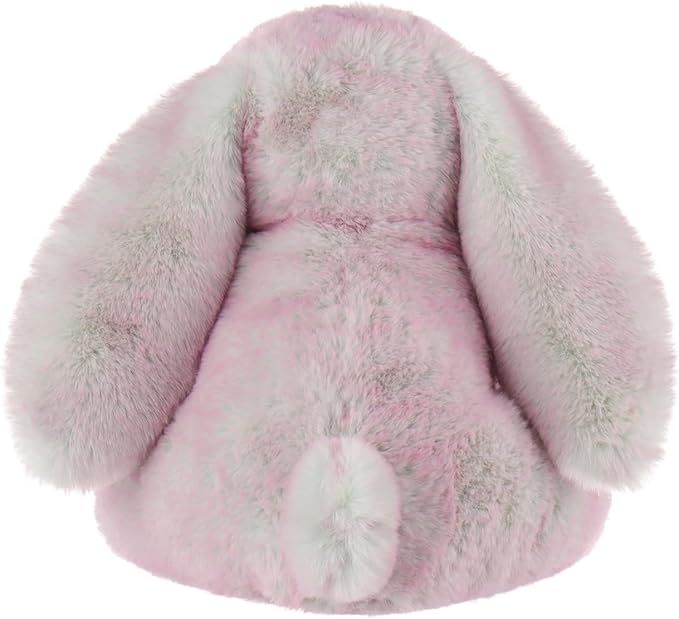 Apricot Lamb Toys Plush Bunny Rabbit Stuffed Animal with Fluffy Soft Ears (Grey-Pink, Small-8")