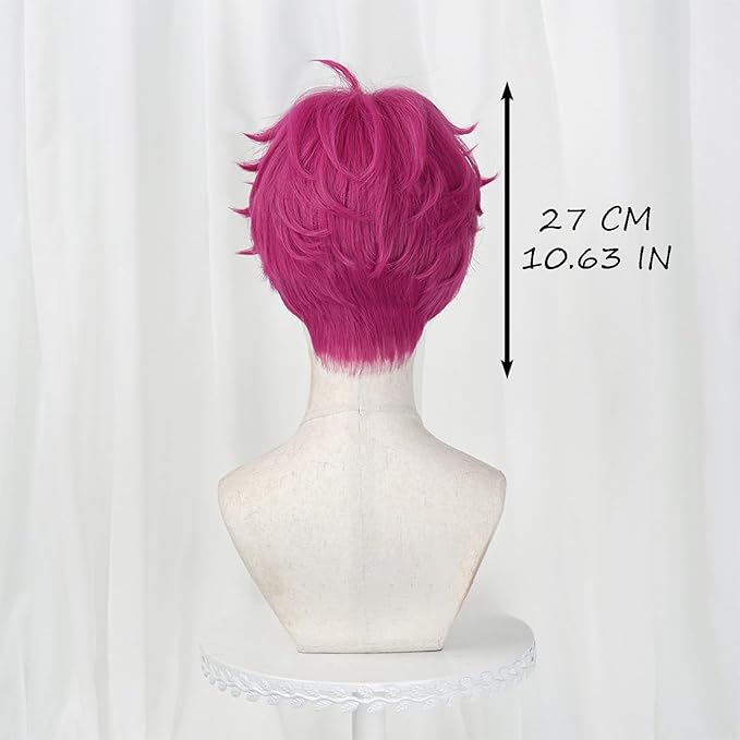 Pink Kp Group Dance Wig Halloween Costume Hair Cover for Parties Stage Performances（Pink）