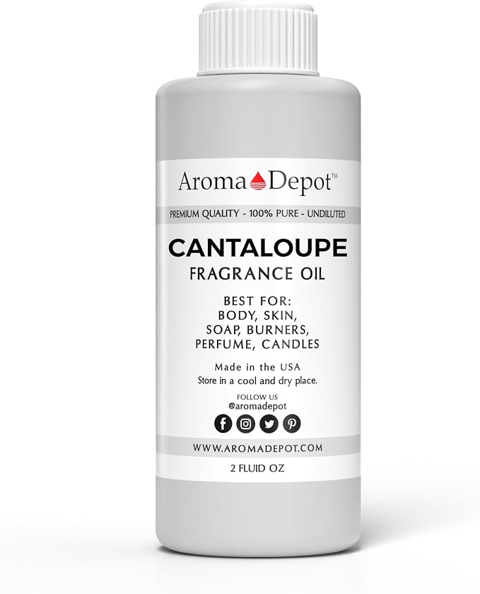 Cantaloupe 2oz Fragrance Oil I Perfume I Skin Oil I Scented Oil. DIY Projects Such as Candles, Bath Bombs, Body Butters, Creams & Lotions. Few Drops in The Diffuser, Burners, or Warmers.