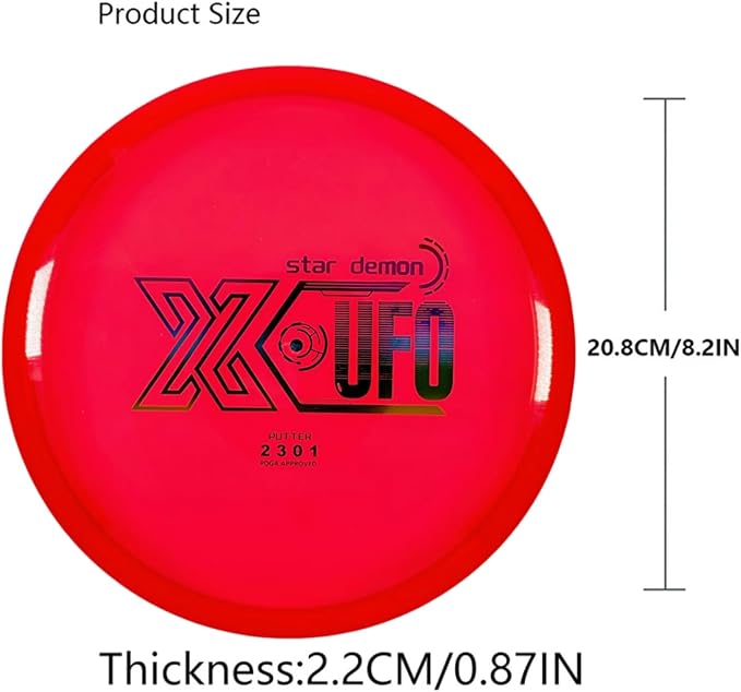 X-UFO Disc Golf Set - Disc Golf Starter Set, Includes 1 Putter, 1 Driver, and 1 midrange disc, Weighing 170-178 Grams. Suitable for Beginners and Professional disc Golf tournaments