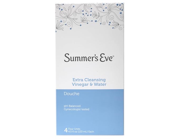 Summer's Eve Extra Cleansing Vinegar & Water Douche 4 Units, 4.5 Fl Oz each