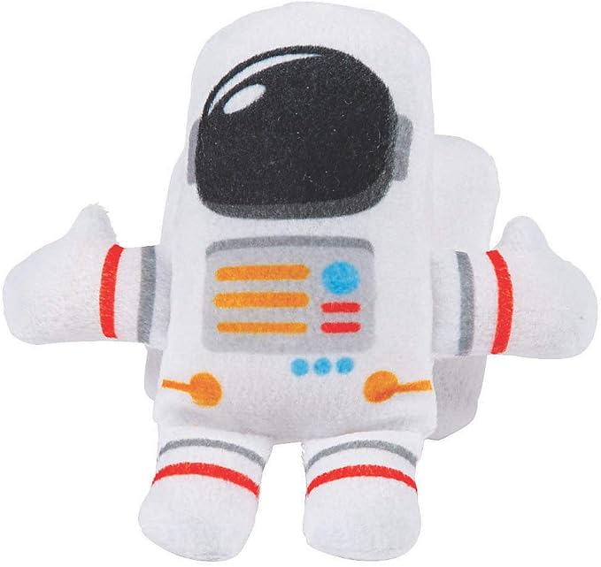 Fun Express Astronaut Plush Toys Set of 12 - Party Favors and Handouts