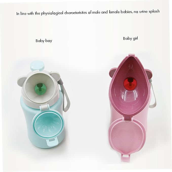 Travel Potty Portable Travel Toilet for Toddler Baby Nitty Pee Bottle Portable Kids Potty for Girls Car Camping