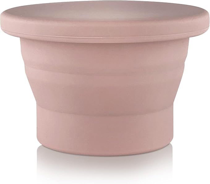 VOXAPOD Menstrual Cup Sterilizer, Microwave-safe, Collapsible Cleaner for Public Bathroom, Travel, Camping, Foldable Silicone Container to Wash, Boil, Sanitize Period Cups, Discs, Cleaning Case Holder
