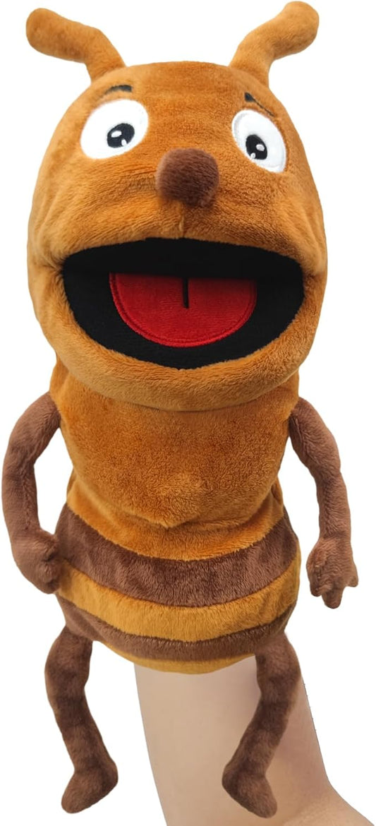 Hand Puppet Realistic Plush Puppet 13",Insect Animal Puppets for Kids Insect Stuffed Animal Hand Puppet with Moveable Mouth,Soft Stuffed Ants Puppet Story Toy Puppets Role Play Show Game