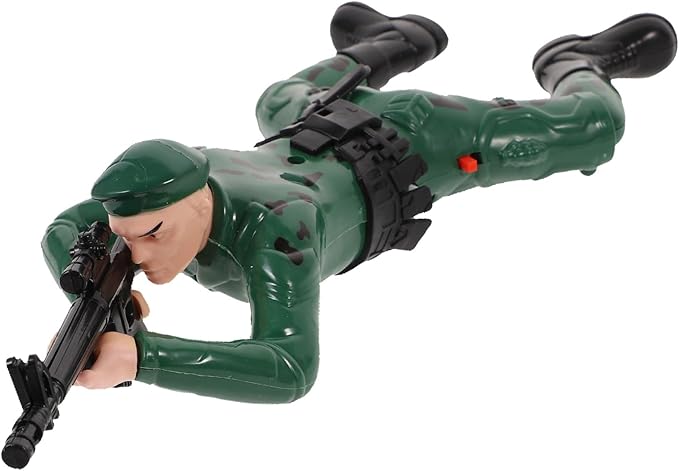 Hemoton 1pc Reptile Figure Toy Electric Toy Electric Soldier Children Soldier Action Figures Crawling Crawling Action Figure