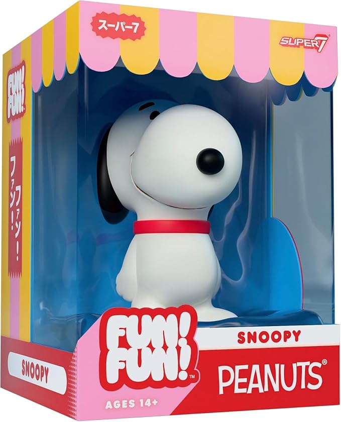 Super7 Fun! Fun! Peanuts Snoopy (Standing) Vinyl Figure - 5" Peanuts Action Figure - Classic Cartoon Fans Collectibles & Retro Toys - Cartoon Model for Collectors & Display Figurine - Comic Strips