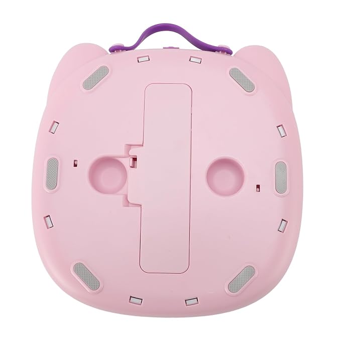FILFEEL Foldable Travel Potty with Storage Bag - Portable Toilet for Car, Camping & Outdoor Adventures, Cute Green Design (Pink)