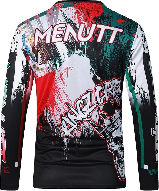 Kids Cycling Jersey Downhill Shirts for Girls Boys Clothing Long Sleeve Powersports Bike Child Mexico Bicycle MTB Tops