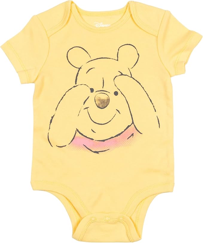 Disney Baby 5 Pack Bodysuits Newborn to Infant Sizes (Newborn - 24 Months)