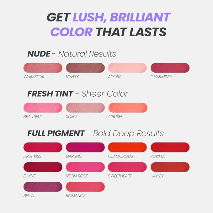 Wonderskin Wonder Blading All Day Lip Stain Peel Off Masque and Reveal Kit- Long Lasting, Waterproof Nude Lip Tint, Transfer Proof Natural Makeup Stain Kit (Whimsical)