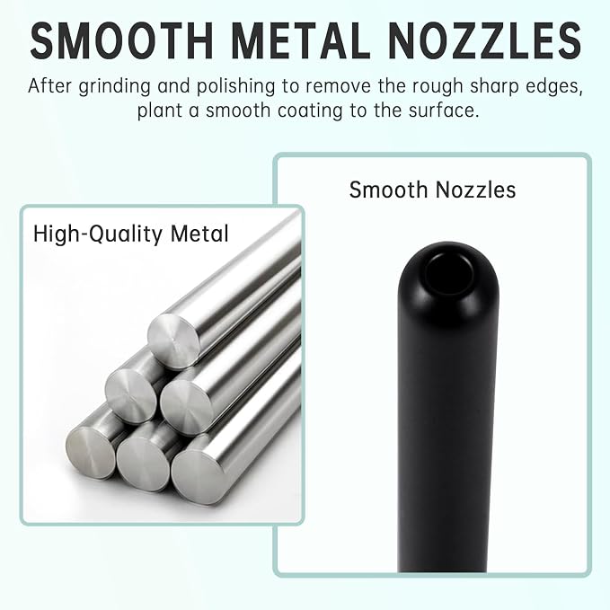 Shower Enema Cleaner, Smooth Metal Shower Douche Nozzle Cleansing System for Men and Women Portable Cleaning (Matte Black)