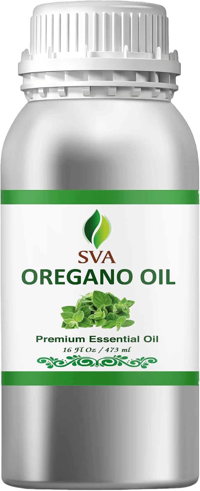 SVA Oregano Essential Oil 16 Fl Oz – for Diffuser, Skin & Hair Care – Ideal for Massage & DIY Blends