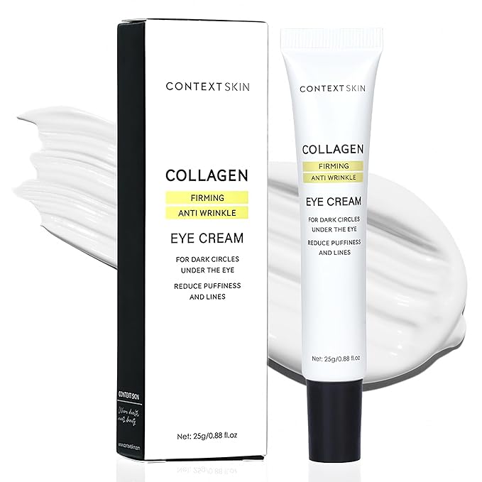 CONTEXT SKIN Collagen Eye Cream – 3-in-1 formula with collagen, coffee & niacinamide for lightweight hydration – supports a smoother, refreshed under-eye appearance – 0.88 fl oz