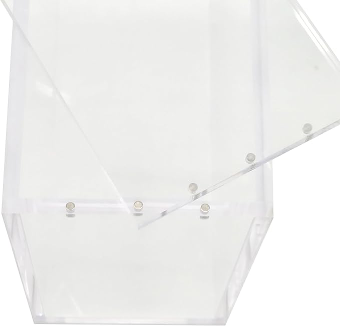 One Piece Booster Box Acrylic Case - Premium UV Protected Clear Display Case for TCG One Piece Card Game USA Version | 8mm Thick Walls Strong Magnetic Closure | Protective Collector Showcase