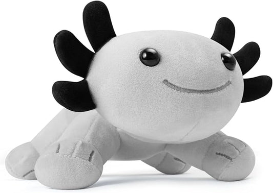 Axolotl Plush Toy, Soft Cute Axolotl Stuffed Animal, Kids Plushie Pillow Doll - Gray