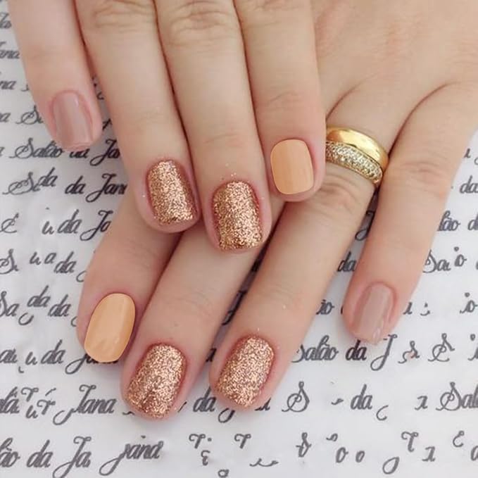 Nail Stickers 20 Pieces Full Wraps Nail Polish Strips, Self-Adhesive Gel Nail Art Decals for Women Girls