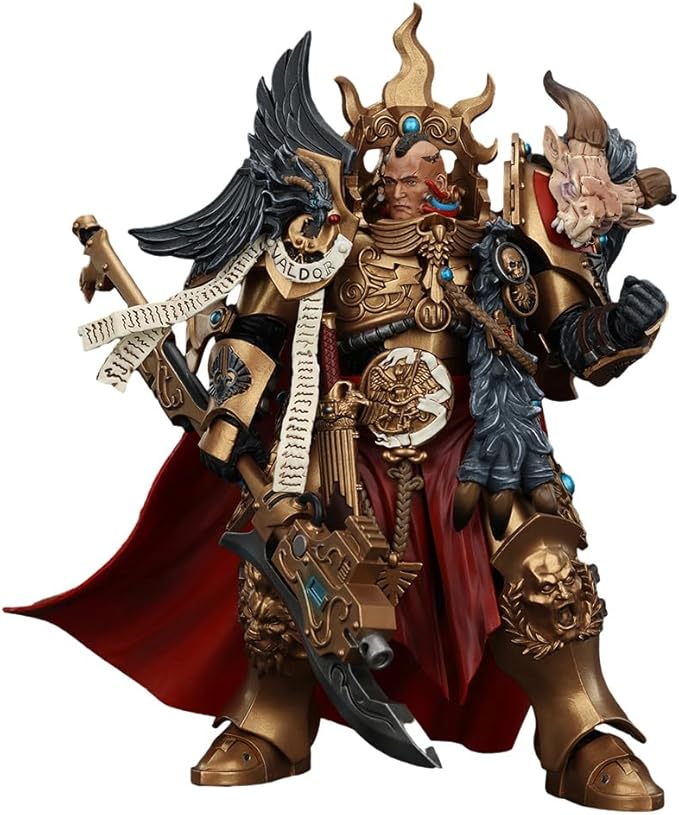 JOYTOY Warhammer The Horus Heresy 1/18 Action Figure Legio Custodes Constantin Valdor, Captain-General of The Legio Custodes Collection Model Birthday Gifts 12 Inch