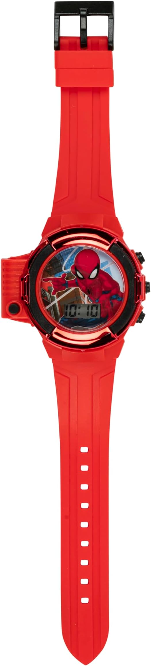 Marvel Spider-Man Flashlight Watch for Kids – Light-Up Fun with LCD Display, LED Flashlight, and Durable Silicone Band