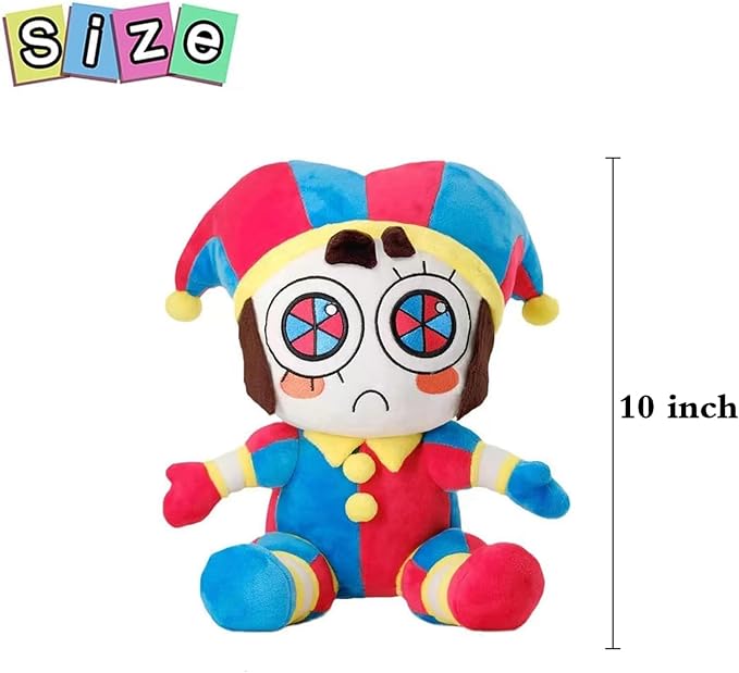 The Amazing Digital Circus Plush,10.3" Pomni Plushies Toy Gift, Cute Stuffed Figure Doll for Kids and Adults, Birthday Halloween Christmas Choice for Boys Girls