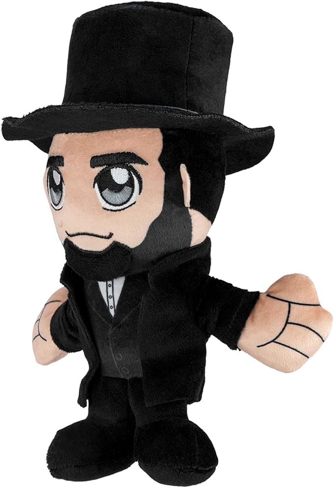 Bleacher Creatures Abraham Lincoln 8" Kuricha Plush - Soft Chibi Inspired Toy